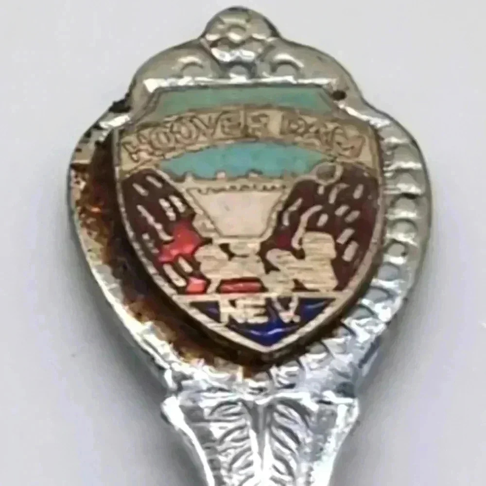 Hoover Dam Nevada Souvenir Engraved Spoon Kitschy Cool